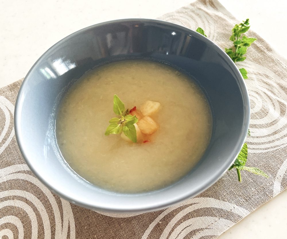 桃と長芋のスープ
